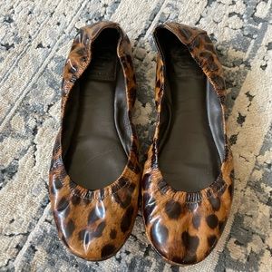 Tory Burch Eddie Leopard print Ballet Flat